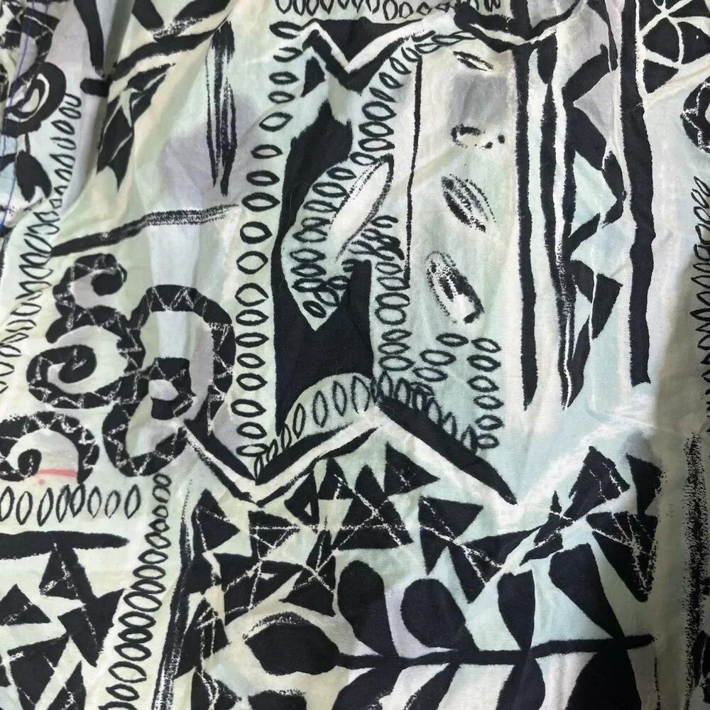 Vtg Speedo Men's Size Large Swim Shorts Blue Aztec Geometric Beach